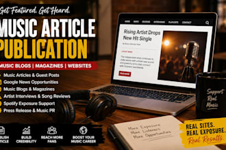publish music article on music blog magazine