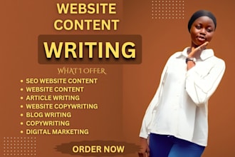 write professional website content SEO website content website copywriting