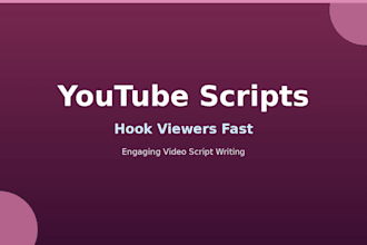 write engaging youtube video scripts