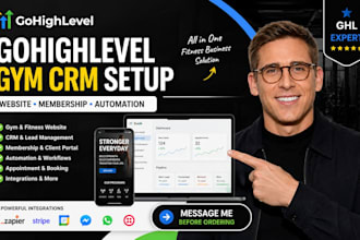 setup gohighlevel gym website ghl membership highlevel fitness crm automation