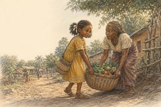 illustrate children book and pictue book with custom artwork