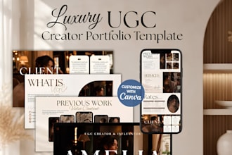 build a responsive ugc portfolio website to pitch brands and close deals