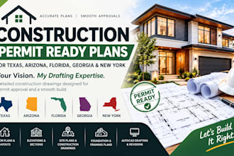 do construction permit ready plan for texas, arizona, florida, georgia, new york