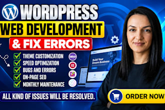 update, edit and customize your wordpress website