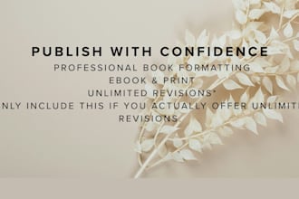 format your fiction ebook for KDP publication