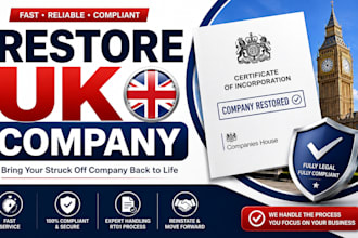 restore UK company, reinstate ltd after strike off, rt01 registration