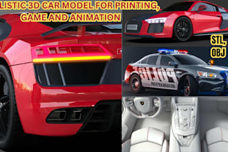 3d car modeling automotive police car rc 3d vehicle design blender 3d printing