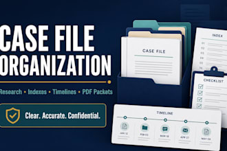 organize and format your case files into a clear litigation support packet