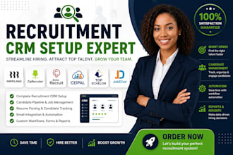 setup recruitment CRM rippling ziprecruiter zoho recruit ceipal ats top jobdiva