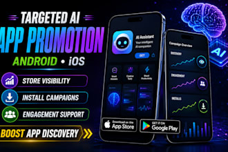 mobile app promotion increase targeted ai IOS app install android app promotion