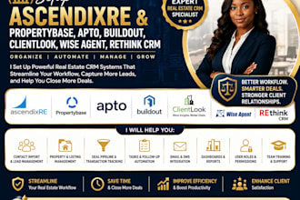 setup ascendixre propertybase apto buildout clientlook wise agent rethink CRM