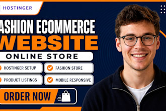 build hostinger fashion ecommerce website and online store