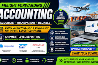 manage freight forwarding accounting using cargowise sap oracle erp for shipment