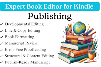 professionally edit and proofread your book or manuscript