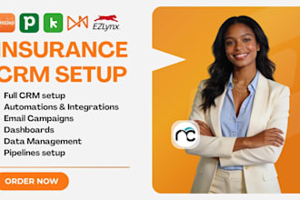 setup insurance CRM agencyzoom pipedrive keap ams360 nowcerts ezlynx zoho bigin