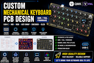custom mechanical keyboard pcb and qmk via vial firmware usb c keypad hid device