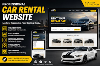 build a custom car hire and rental website