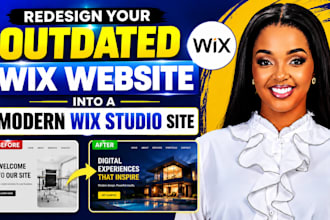 redesign your outdated wix website into a modern wix studio site