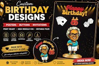 design custom printable event graphics and prints