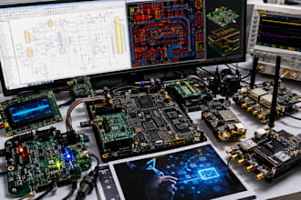 evelop embedded rf analog audio pcb, dsp, wifi, 5g, stm32, firmware prototype