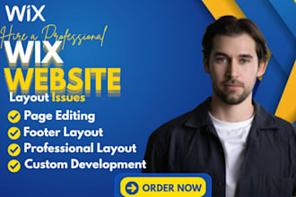 responsive wix website redesign wix header wix footer fix wix bug mobile setup
