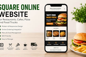 build square online website for restaurants, cafes, pizza and food trucks