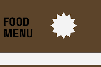 create foodmenu design for resturants