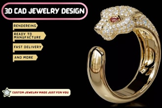 do 3d jewelry cad design cad modeling for printing and rendering