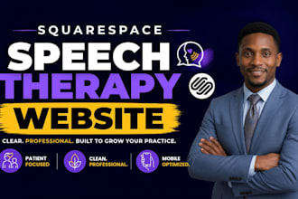 build squarespace website for speech therapy clinics and private practices