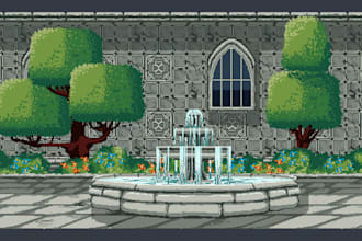 sketch pixel art background landscape wallpaper nature scenery sky game graphics