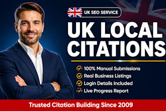 manually build top UK local citations and business listings
