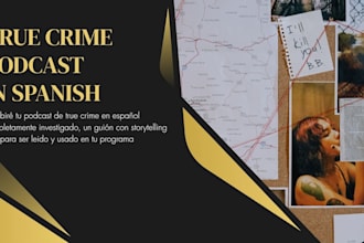 write your true crime podcast in spanish