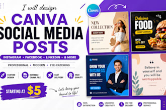 design canva social media posts