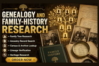 research your genealogy and family history