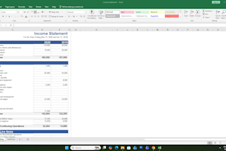do something good in finance and bookkeeping in excel sheet