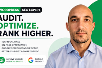 do wordpress SEO audit, technical and on page optimization