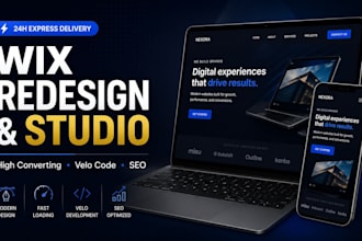 design wix website redesign wix website or wix studio redesign in 24h