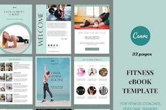 design branded fitness workbook, workbook tracker and gym coaching guide