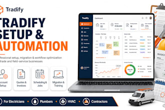 set up, customize and automate your tradify job management software