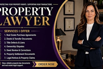 draft real estate purchase agreements, deeds, and transfer documents