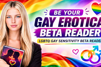 be your gay erotica beta reader lgbtq gay sensitivity beta reader