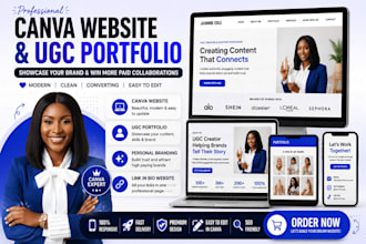 create canva website design canva landing page website design canva website