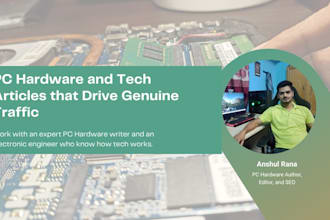write a tech or PC hardware article with my own hands