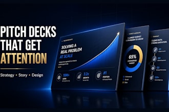 design your pitch deck or investor presentation
