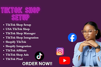 set up USA tiktok shop, tiktok shop, shopify integration, tiktok affiliate