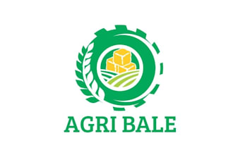 design monogram agriculture theme logo