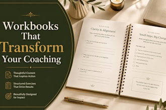 write your coaching workbook with exercises and reflection prompts
