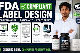 design your fda compliant food, supplement, or cosmetic label