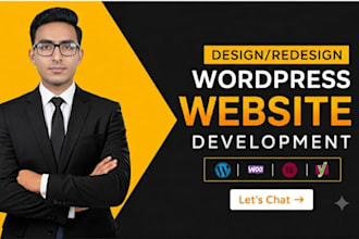 build wordpress website development, business , blog website