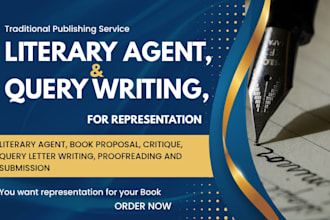 find literary agents, write query letter, book proposal and book publishing